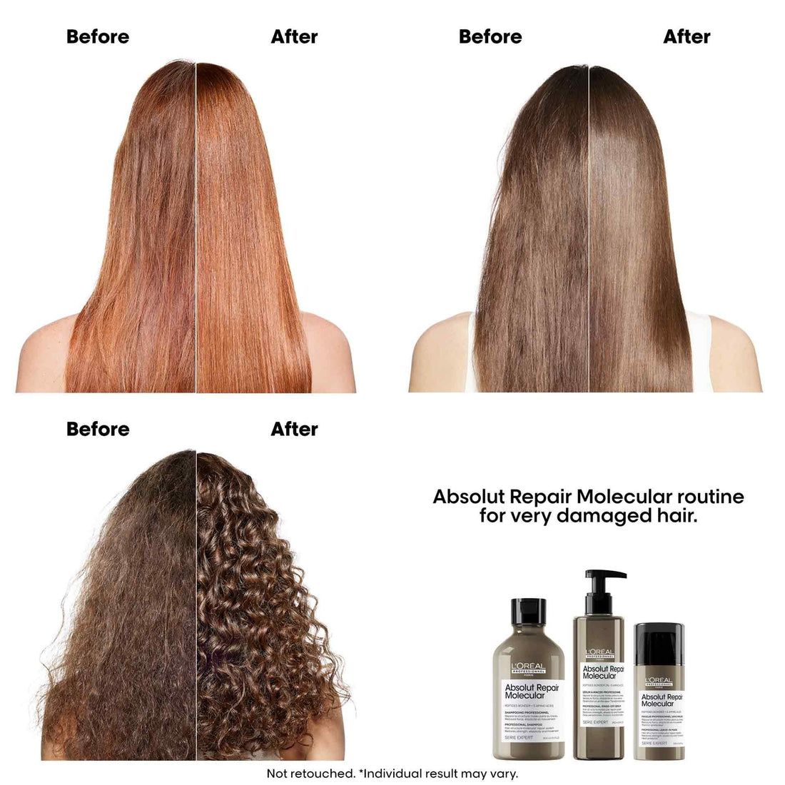 [Absolut Repair Molecular] Deep repairing leave-in mask for damaged hair