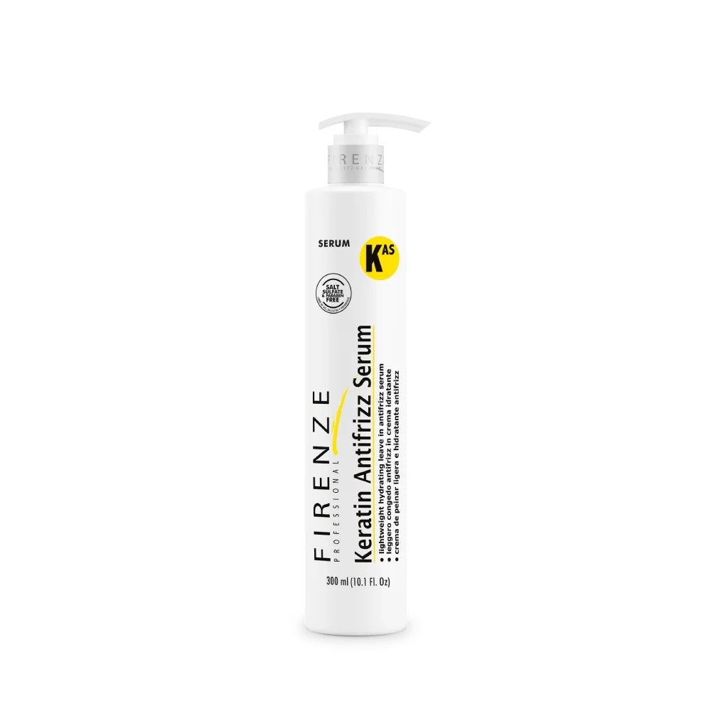 Firenze Keratin Anti-Frizz Serum  Sérum hidratante con keratina para suavidad, brillo y control del frizz