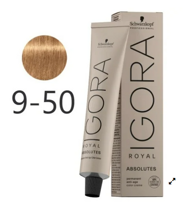 Igora Royal 9-50 Rubio  Muy Claro Dorado Natural
