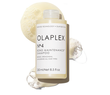 Olaplex No. 4 Bond Maintenance Shampoo, Repairs, Strengthens, & Nourishes All Hair Types, Adds Shine & Leaves Hair Feeling Soft, 250 ML