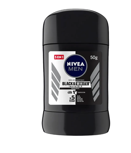 Desodorante Nivea Barra Men Black White - 50 g