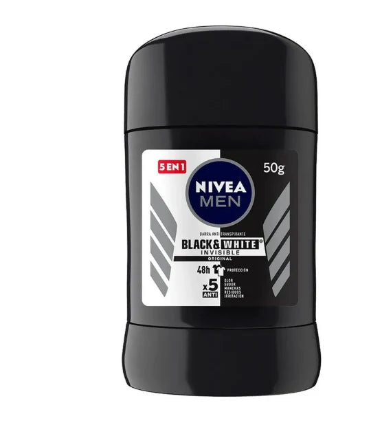 NIVEA Men Black & White Desodorante en Barra – 50 g
