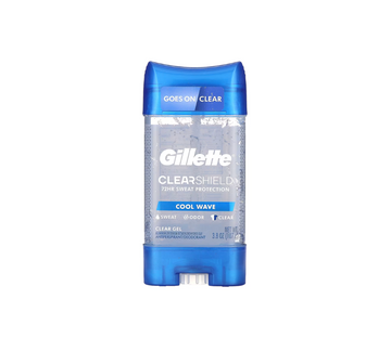 Gillette, Clear Shield, Desodorante antitranspirante, Onda fría, 107 g (3,8 oz)