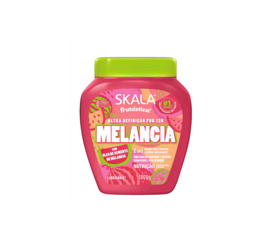 SKALA MELANCIA ultra definición, crema para apeinar rizos, Hidratante 2 en 1 frutástica 1000g