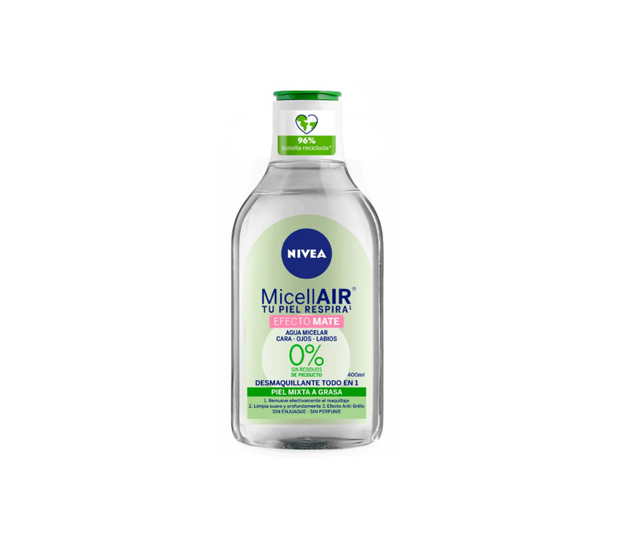 Agua Micelar Cara, Ojos, Labios de 400 ML