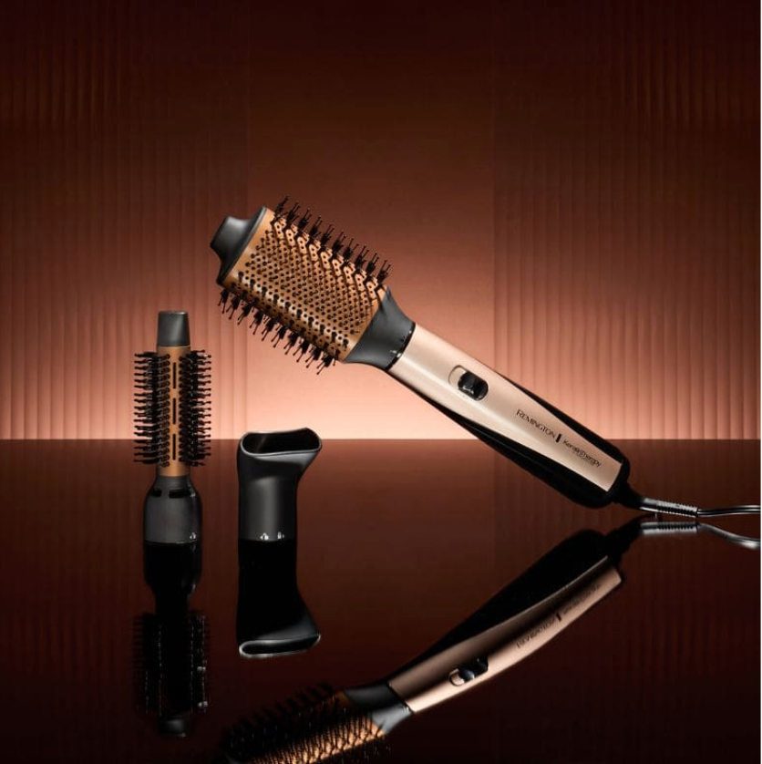 Cepillo y Multiestilizador REMINGTON Keratina y aceite de Argán AS8821-110F
