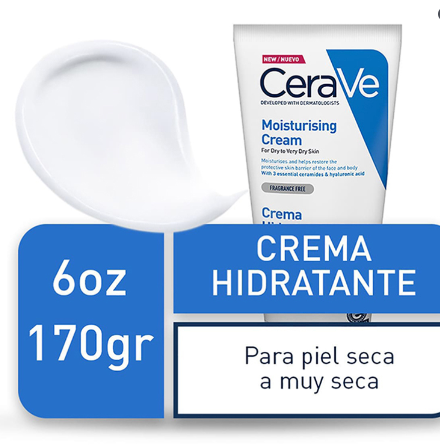 Cerave Hidratante Piel Seca A Muy Seca 177ml Crema Facial Y Corporal