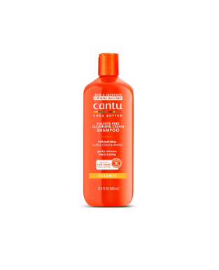 Champú de crema limpiadora sin sulfato de Cantu con manteca de karité para cabello natural, 13.5 fl oz (embalaje puede variar)