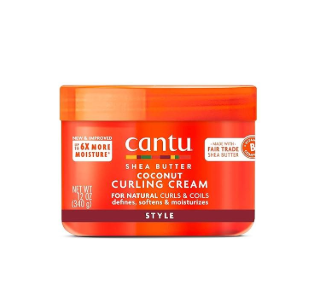 Cantu Coconut Curling Cream with Shea Butter for Natural Hair, 12 oz - Aroma Coconut - Tamaño 12 Ounce (Pack of 1)