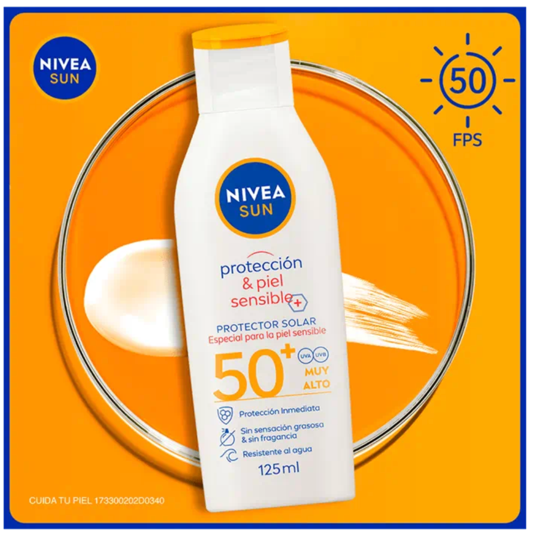 NIVEA Sun Protect & Sensitive Lotion 125ml