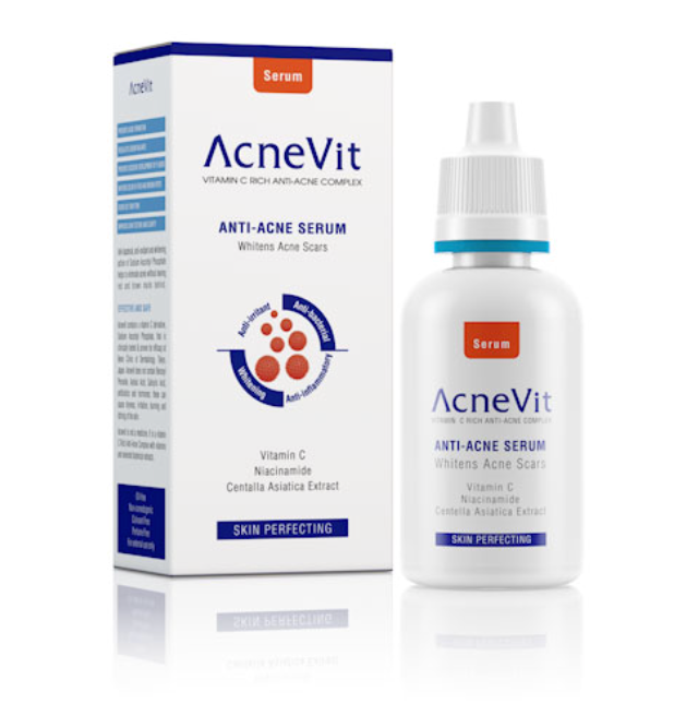 ACNEVIT ANTI-ACNE SERUM WHITENS ACNE SCARS VITAM C SKIN PERFECTING 30ml