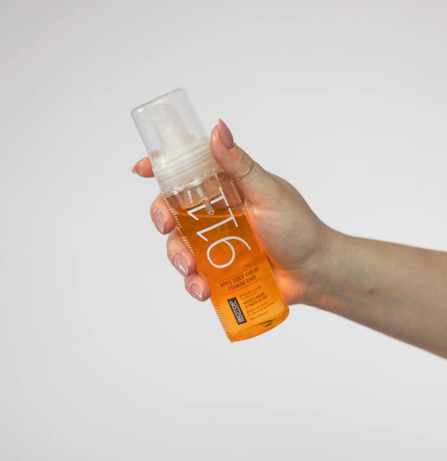 Enjuague espumoso de quinoa y vinagre de manzana 911