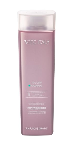 Tec Italy Shampoo Massimo 300 ml – Reparación Intensiva para Cabello Sobreprocesado