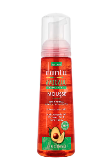 CANTU AVOCADO HYDRATING MOUSSE FOR ANTURAL CURLS, COILS, AND WAVES 248ml