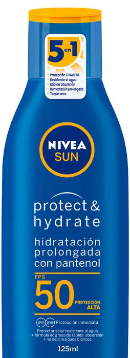 NIVEA Sun Protect & Moisture Lotion FPS 50+ 125 ml