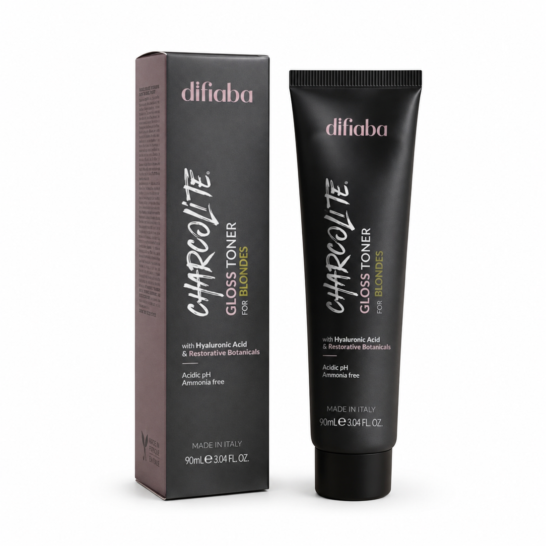 DIFIABA Charcolite – Coloración Profesional  Tinte capilar con tecnología Charcolite para un color intenso, brillante y de apariencia saludable