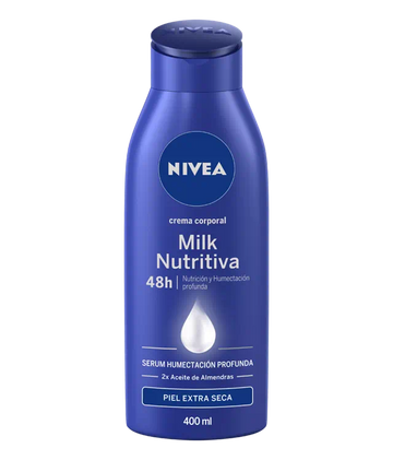 Nivea Crema Corporal Milk Nutritiva 5 en 1 – Cuidado Completo para Piel Extra Seca 400 ml