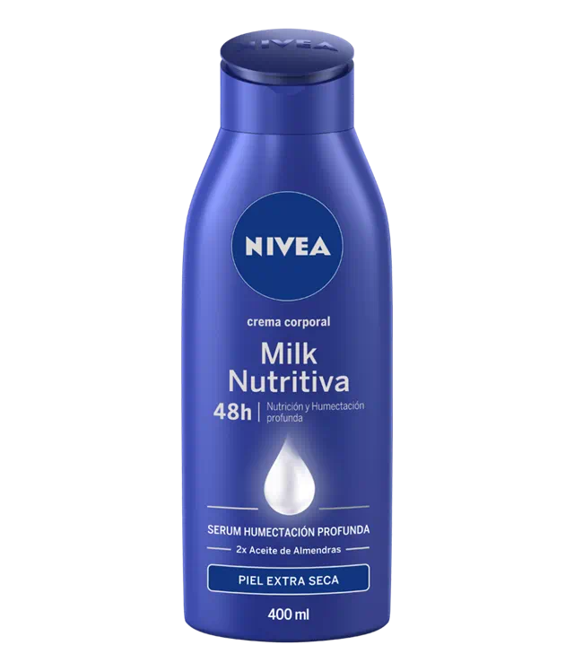 Nivea Crema Corporal Milk Nutritiva 5 en 1 – Cuidado Completo para Piel Extra Seca 400 ml