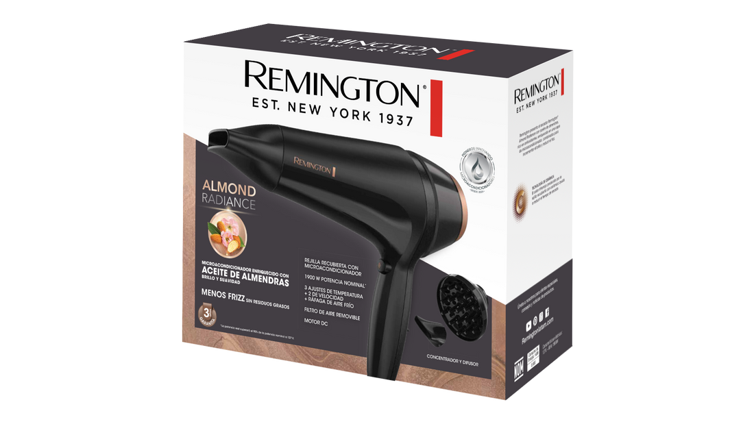 REMINGTON SECADOR ALMOND RADIANCE D12AA-110F