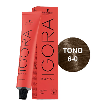 Igora Royal Tono 6-0 Rubio Oscuro Natural 60mL