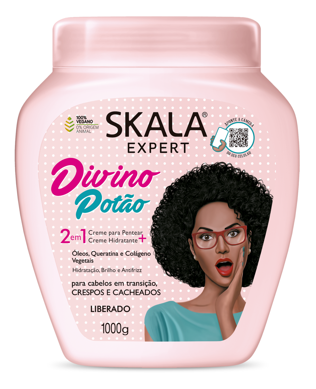 SKALA DIVINO POTÃO 1000G – El aliado perfecto para cabellos en transición, crespos y rizados