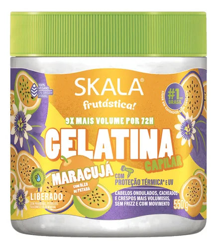 Skala Gelatina Maracujá – Protector Térmico y UV + Más Volumen