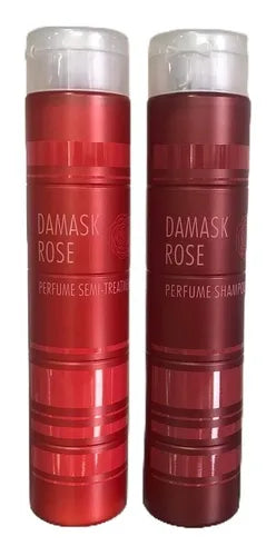 Damask Rose Shampoo & Semi Treatment – 250 ml | Hidratación, Suavidad y Brillo