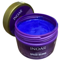 Inoar Absolut Speed Blond Máscara Matizadora – 250 g  Mascarilla matizadora para cabellos rubios, decolorados, grises y con mechas