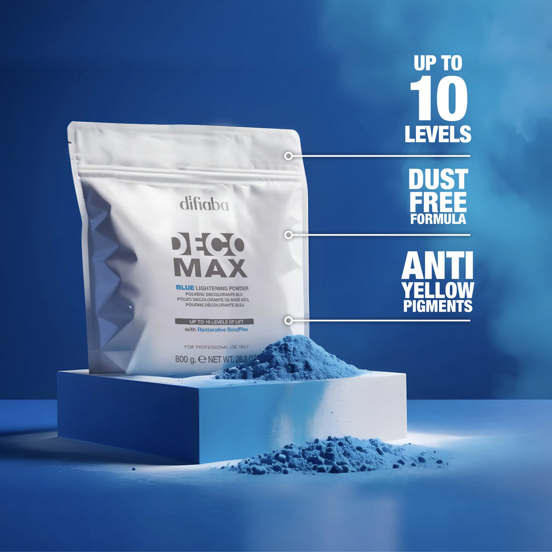 DIFIABA Deco Max Blue Lightning Powder 800 g - DECOLORANTE
