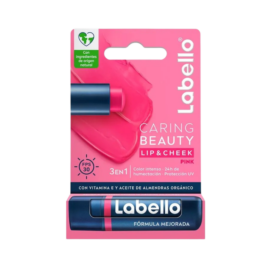 Labello Labial Caring Beauty Pink con FPS 30 4g