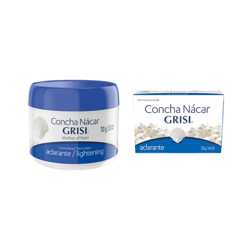 Grisi Crema Sólida con Concha Nácar + Jabón – Rutina para una Piel Más Clara y Suave