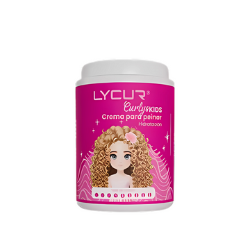 Lycur Crema de Peinar para Niñas con Rizos 1kg