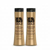Keratin Gold Shampoo & Acondicionador Reestructurante 300 ml With Bio-Keratin & Bio-Ester Silk Complex