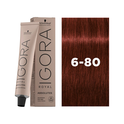IGORA ROYAL Absolutes 6-80 Rubio Oscuro Rojo Natural – 60 ml