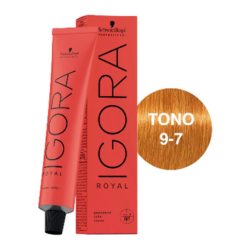 Igora Royal Tono 9-7 Rubio Muy Claro Cobrizo 60ml