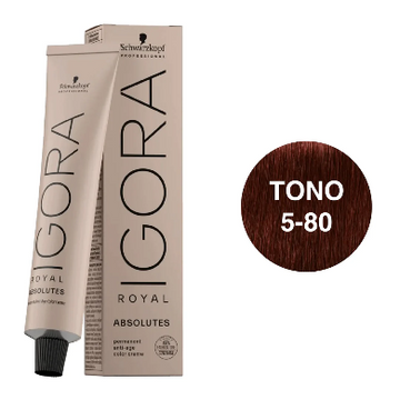 Igora Royal Absolutes Tono 5-80 Castaño Claro Rojo Natural 60mL