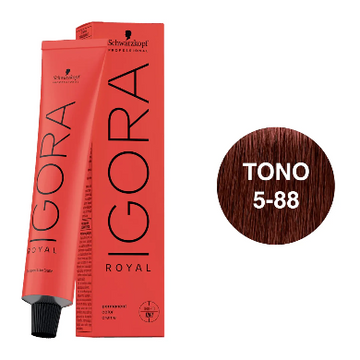Igora Royal Tono 5-88 Castaño Claro Rojo Intenso 60mL
