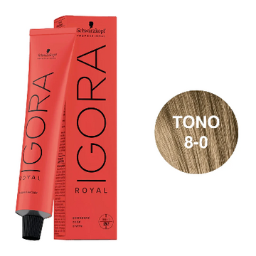 Igora Royal Tono 8-0 Rubio Claro Natural 60mL
