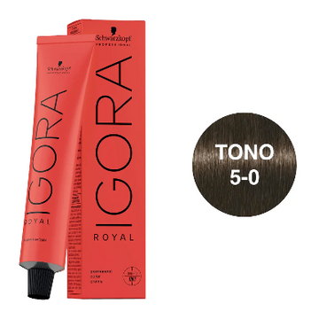 Igora Royal Tono 5-0 Castaño Claro Natural 60mL