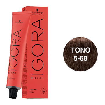 Igora Royal Tono 5-68 Castaño Claro Chocolate Rojo 60mL
