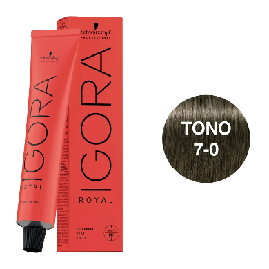 Igora Royal Tono 7-0 Rubio Medio Natural 60mL
