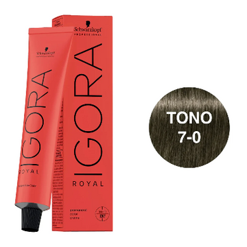 Igora Royal Tono 7-0 Rubio Medio Natural 60mL