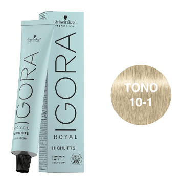 Igora Royal Highlifts Tono 10-1 Rubio Platino Ceniza 60mL