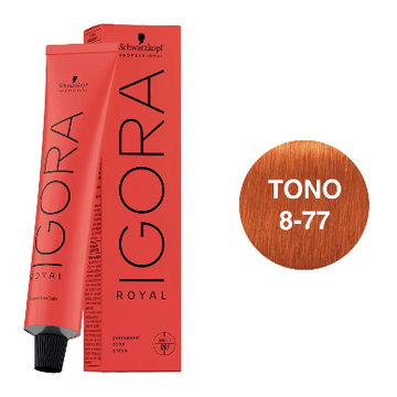 Igora Royal Tono 8-77 Rubio Claro Cobrizo Intenso 60mL