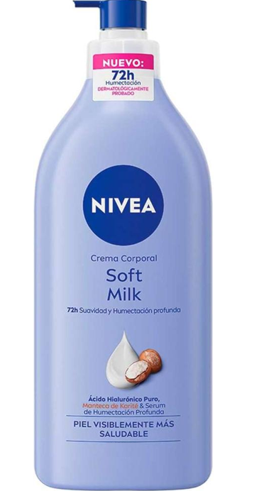 NIVEA Soft Milk 72H – 100 ml / 400 ml / 1000 ml