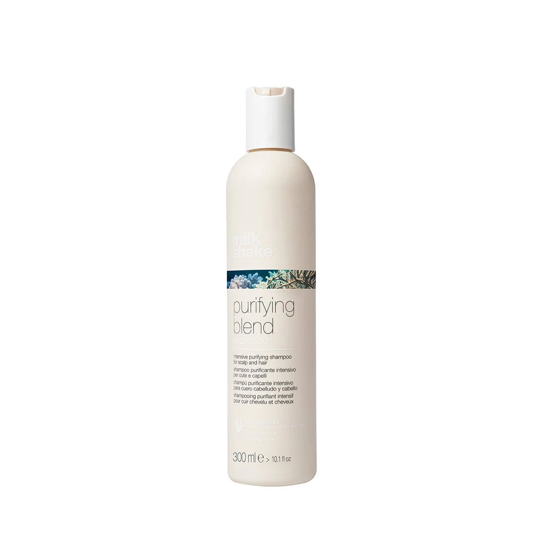 Milk Shake Purifying Blend Shampoo – 300 ml  Shampoo purificante para cuero cabelludo con caspa y exceso de grasa