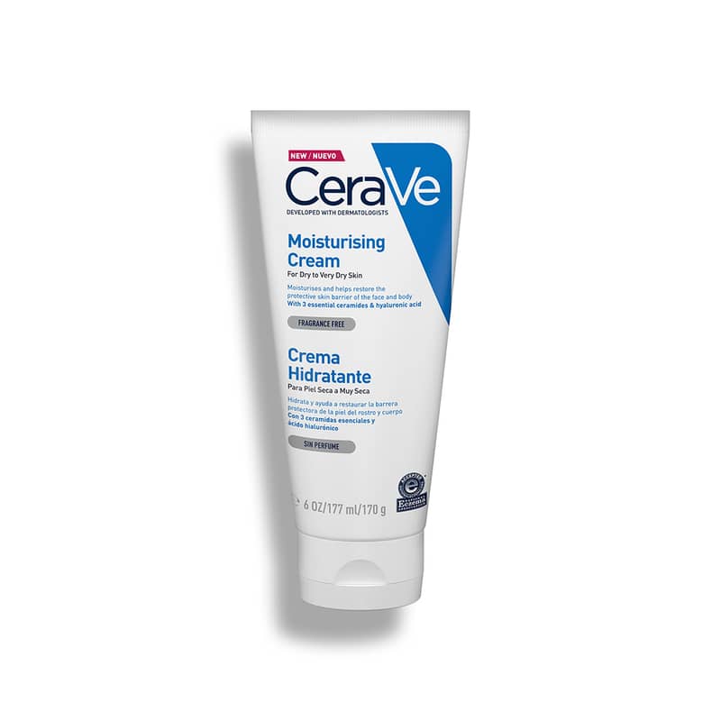 CeraVe Crema Hidratante Piel Seca a Muy Seca 177 ml (Facial y Corporal)