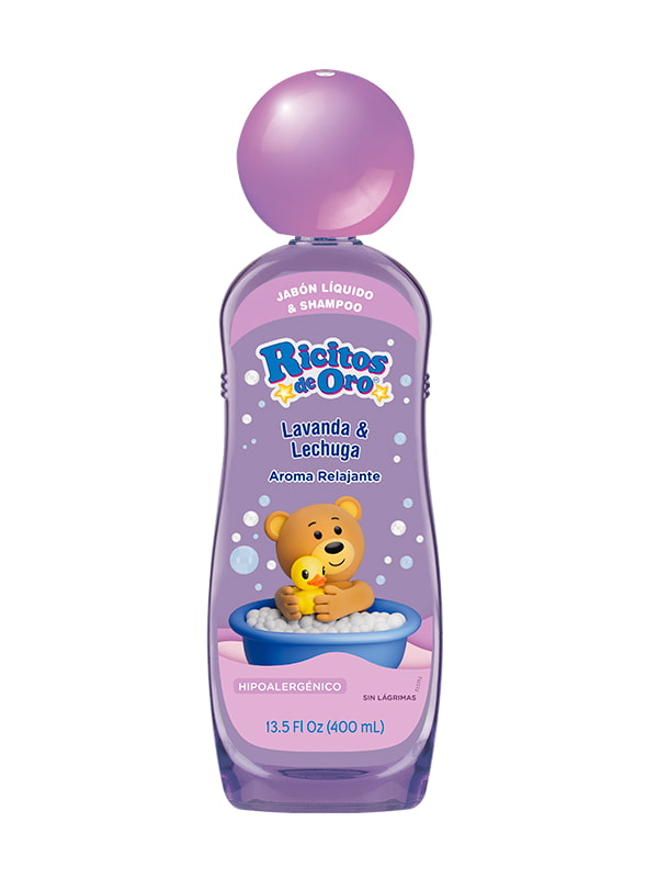 Ricitos de Oro® Jabón Líquido 2 en 1 Lavanda & Lechuga – 400 ml