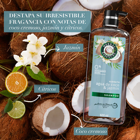 Herbal Essences Shampoo Agua de Coco y Jazmín – 400 ml