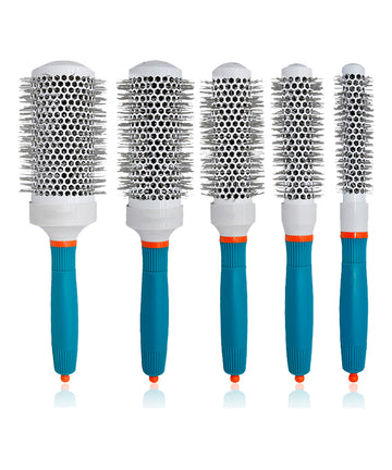 Kit de Cepillos Cerámicos 5 Piezas – Térmicos Profesionales para Secado y Peinado